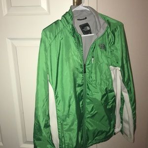 The North Face Kelly Green Windbreaker Jacket Sz L